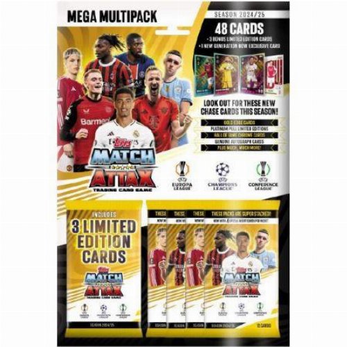 Topps - Match Attax UCC 2024-25 Cards Mega
Multipack (52 Cards)