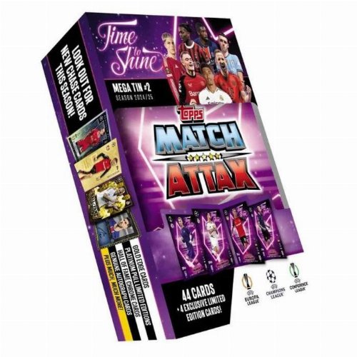 Topps - Match Attax UCC 2024-25 Κάρτες Mega Tin #2 (48
Κάρτες)