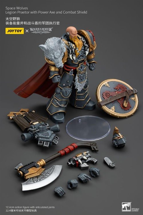 Warhammer The Horus Heresy - Space Wolves Legion
Praetor with Power Axe and Combat Shield 1/18 Action Figure
(12cm)