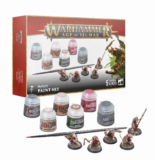 Warhammer Age of Sigmar - Skaven Paints + Tools
Set