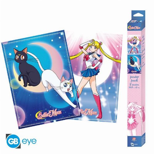 Sailor Moon - Sailor Moon, Artemis & Luna
Chibi 2-Pack Posters (52x38cm)