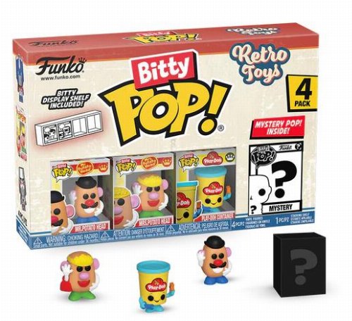 Funko Bitty POP! Retro Toys - Mr. Potato Head, Mrs.
Potato Head, Play-Doh Container & Chase Mystery 4-Pack
Φιγούρες