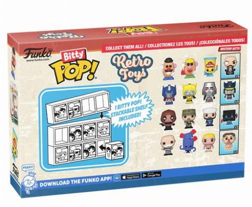 Funko Bitty POP! Retro Toys - Mr. Potato Head, Mrs.
Potato Head, Play-Doh Container & Chase Mystery 4-Pack
Φιγούρες