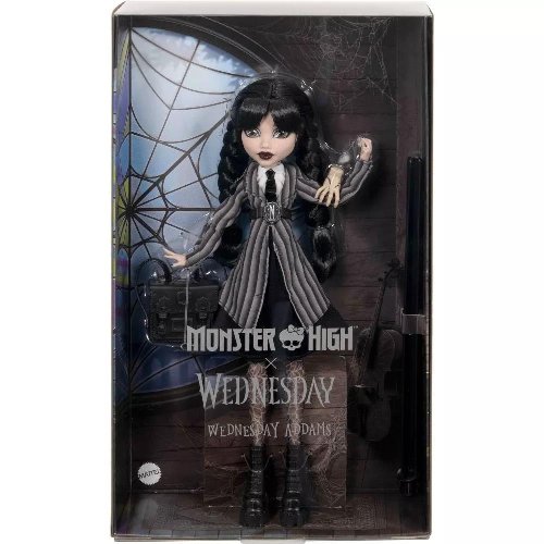 Monster High x Wednesday - Wednesday Addams with Thing
Συλλεκτική Κούκλα