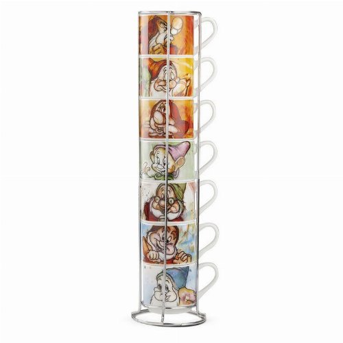 Disney - The Seven Dwarves 7-Pack Mugs with
Stand