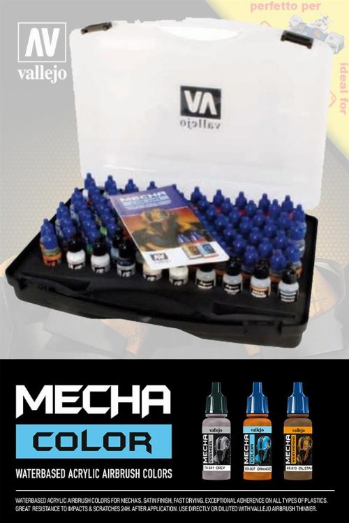 Vallejo - Mecha Airbrush Colors Case (80
Χρώματα)