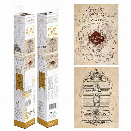 Harry Potter - Map & School List 2-Pack Αυθεντικές
Αφίσες (52x38cm)