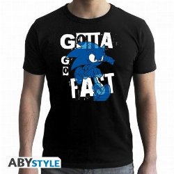 Sonic the Hedgehog - Gotta go Fast Black T-Shirt
(L)