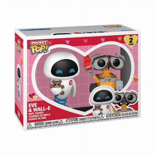 Funko Pocket POP! Μπρελόκ Disney: Wall-E - Eve &
Walle-E (Valentine) 2-Pack Φιγούρες