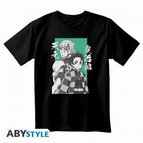 Demon Slayer: Kimetsu no Yaiba - Tanjiro & Tengen
Black T-Shirt