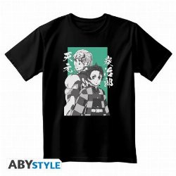 Demon Slayer: Kimetsu no Yaiba - Tanjiro & Tengen
Black T-Shirt (L)