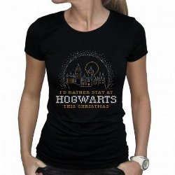 Harry Potter - Christmas at Hogwarts Γυναικείο Black
T-Shirt (XS)