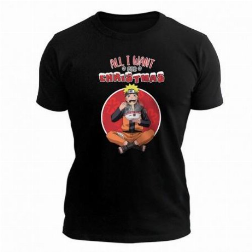 Naruto Shippuden - All I Want for Christmas
Black T-Shirt (M)