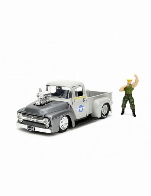 Street Fighter - Guile & 1956 Ford F-100 Diecast
Model (1/24)