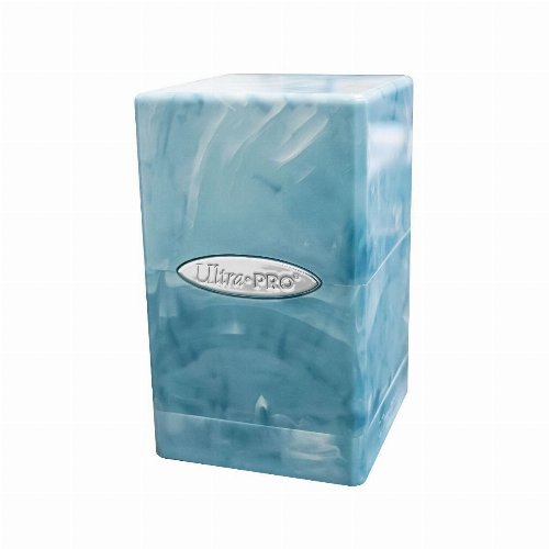 Ultra Pro Satin Tower Deck Box - Marble Light
Blue/White