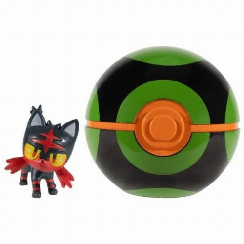 Pokemon Clip 'N' Go - Litten with Dusk Ball Φιγούρα
(5cm)