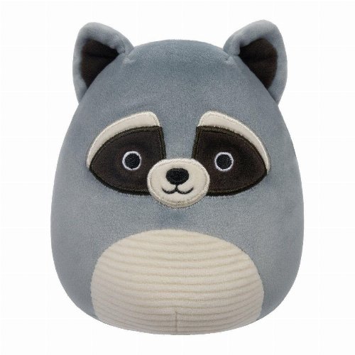 Squishmallows - Rocky the Grey Raccoon with
White Corduroy Belly Plush (19cm)