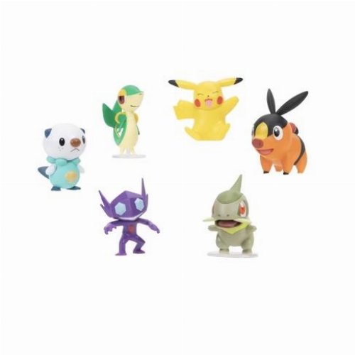 Pokemon - Pikachu, Tepic, Oshawott, Sableye, Snivy
& Axew Φιγούρες (5cm)