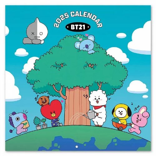 BT21 - 2025 Wall Calendar