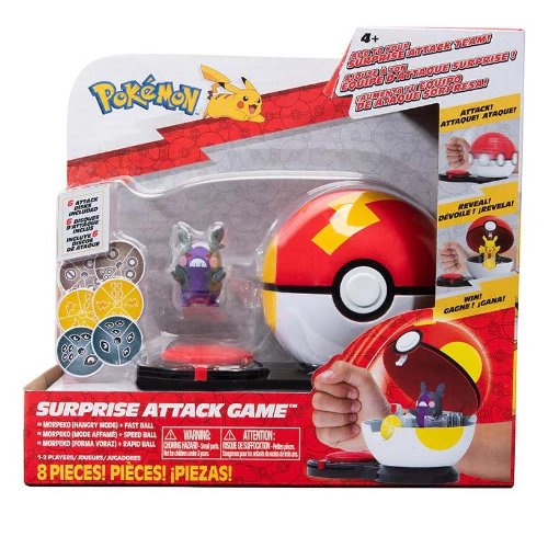 Pokemon: Surprise Attack Game - Morpeko (Hangry Mode)
with Fast Ball Φιγούρα