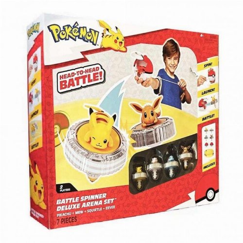 Pokemon - Eevee, Pikachu, Mew, Squirtle Battle Spinner
Arena Set