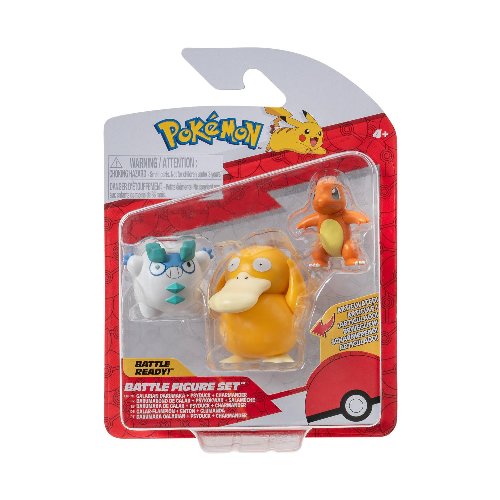 Pokemon - Galarian Darumaka, Psyduck, Charmander
3-Pack Battle Φιγούρες (5cm)