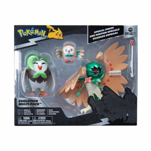 Pokemon: Select - Rowlet, Dartrix, Decidueye Evolution
Multi-Pack Φιγούρες (8cm)