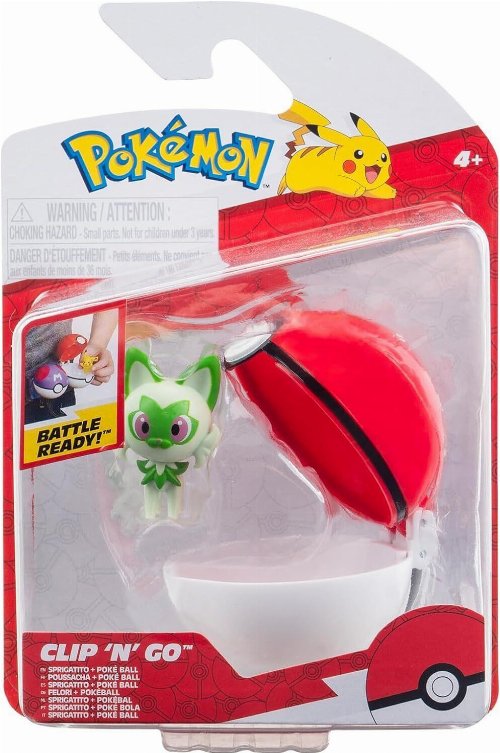 Pokemon Clip 'N' Go - Sprigatito with Poke Ball
Battle Figure (5cm)