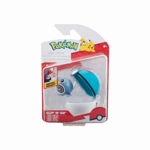 Pokemon Clip 'N' Go - Poliwag with Lure Ball Φιγούρα
(5cm)