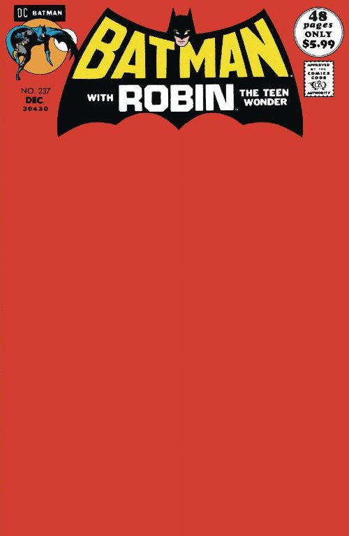 Τεύχος Κόμικ Batman #237 Facsimile Edition Blank
Variant Cover