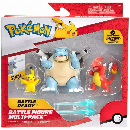 Pokemon - Pikachu, Charmeleon & Blastoise Φιγούρες
(5-11cm)