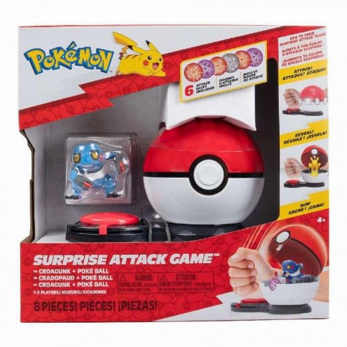 Pokemon: Surprise Attack Game - Croagunk with Poke
Ball Φιγούρα