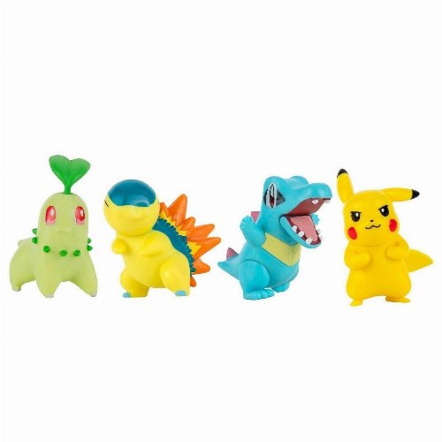 Pokemon - Pikachu, Totodile, Chikorita & Cyndaquil
4-Pack Battle Φιγούρες (5cm)