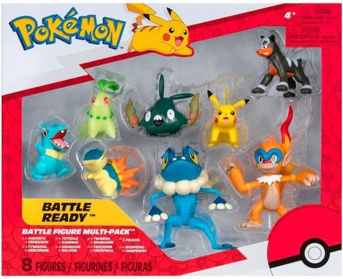 Pokemon - Chikorita, Totodile, Trubbish, Pikachu,
Cyndaquil, Houndour, Frogadier & Monferno Φιγούρες
(5cm)