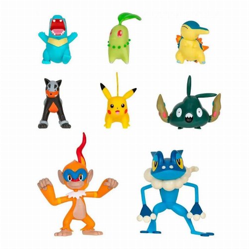 Pokemon - Chikorita, Totodile, Trubbish, Pikachu,
Cyndaquil, Houndour, Frogadier & Monferno Φιγούρες
(5cm)