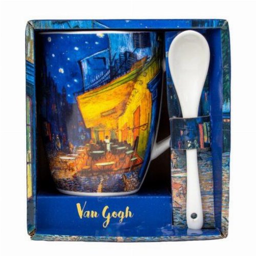 Σειρά ART: Van Gogh - Cafe Le Soir Κεραμική Κούπα με
Κουταλάκι (300ml)