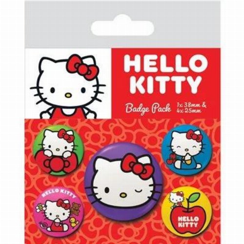 Hello Kitty - Colourful Poses 5-Pack
Badges