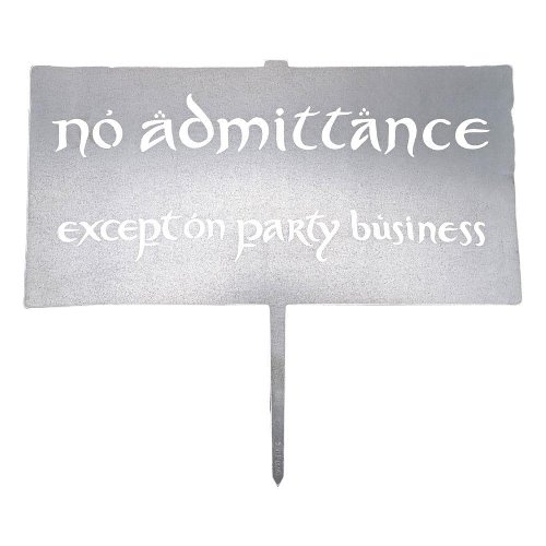 The Lord of the Rings - No Admittance Sign
(33x39cm)