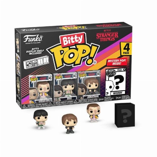 Funko Bitty POP! Stranger Things - Eleven, Mike,
Jonathan & Chase Mystery 4-Pack Figures