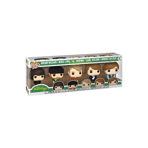 Funko POP! Rocks: The Beach Boys - Brian Wilson,
Mike Love, Al Jardine, Carl Wilson, Dennis Wilson 5-Pack
Figures