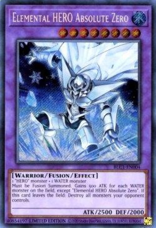 Elemental HERO Absolute Zero (V.1 - Platinum Secret
Rare)