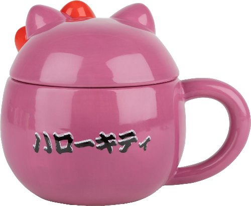 Hello Kitty - Daruma 3D Κεραμική Κούπα με Καπάκι
(320ml)