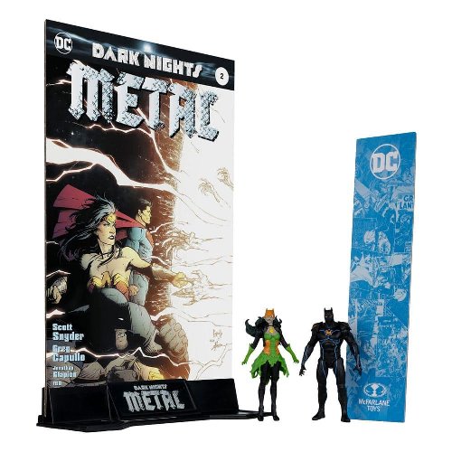 DC Comics: Page Punchers - Batman of Earth-44 &
Batman of Earth-11 (Dark Nights: Metal) 2-Pack Φιγούρες Δράσης
(8cm) Περιέχει Comic Βιβλίο