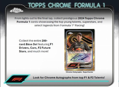 Topps - 2024 Chrome Formula 1 (F1) Racing Hobby Box (8
Φακελάκια)