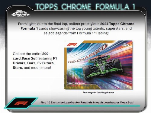 Topps - 2024 Chrome Formula 1 (F1) Racing Mega Box (6
Φακελάκια)