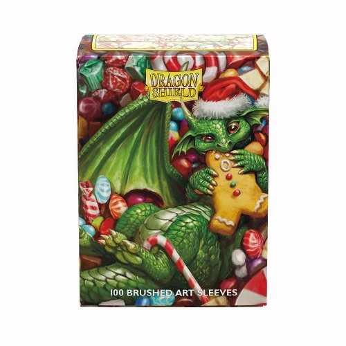 Dragon Shield Art Sleeves Standard Size -
Christmas 2024 (100 Sleeves)