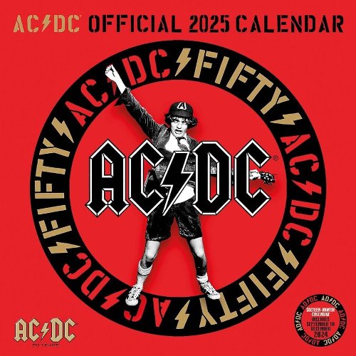 AC/DC - 2025 Ημερολόγιο Τοίχου (30x30cm)