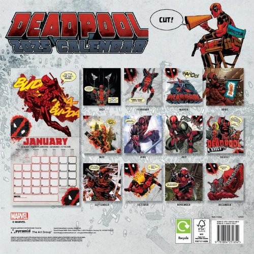 Marvel - Deadpool 2025 Wall Calendar
(30x30cm)