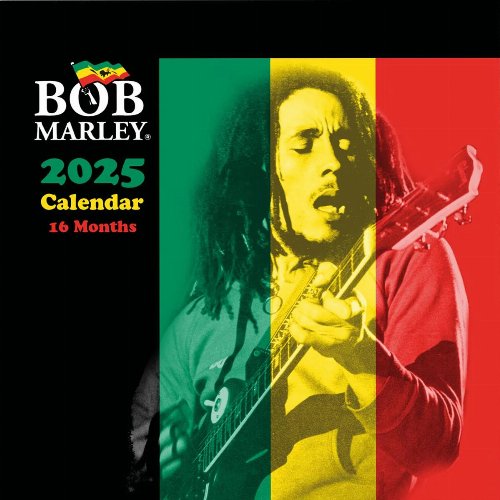 Music - Bob Marley 2025 Wall Calendar
(30x30cm)
