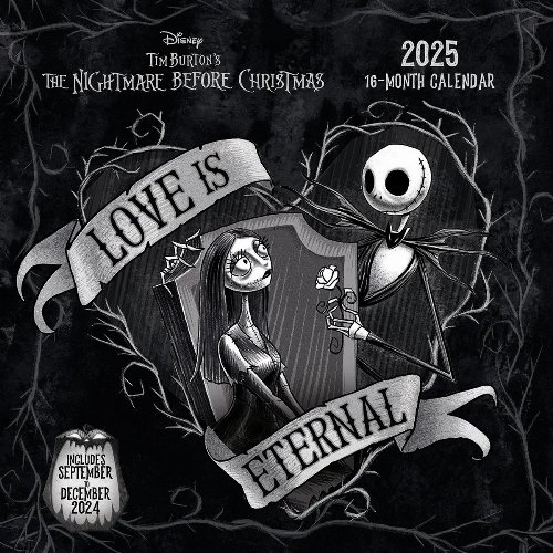 Disney: Nightmare Before Christmas - Love is Eternal
2025 Ημερολόγιο Τοίχου (30x30cm)